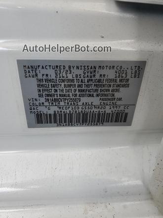 2023 Nissan Sentra Sv White vin: 3N1AB8CV7PY255879