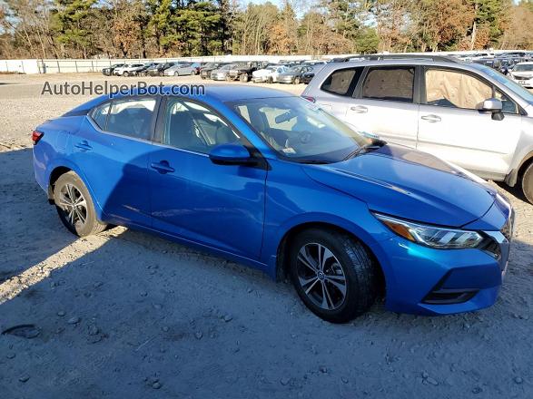2023 Nissan Sentra Sv Синий vin: 3N1AB8CV7PY325011