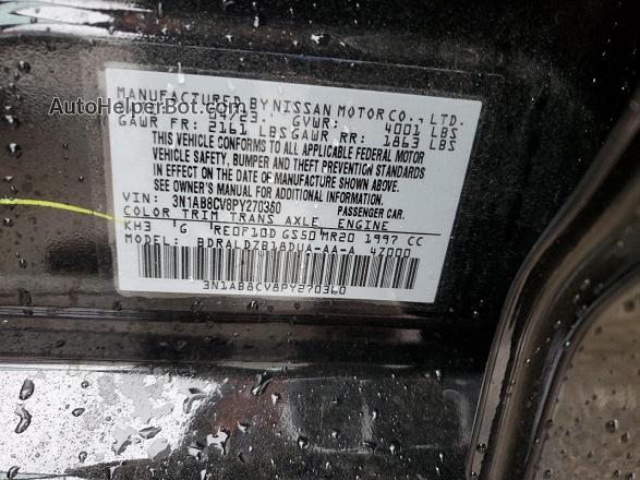 2023 Nissan Sentra Sv Black vin: 3N1AB8CV8PY270360