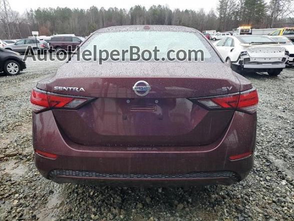 2023 Nissan Sentra Sv Maroon vin: 3N1AB8CVXPY259277