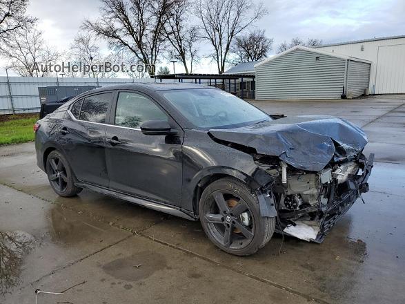 2023 Nissan Sentra Sr Черный vin: 3N1AB8DV4PY292077