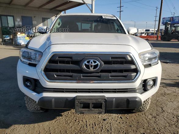 2017 Toyota Tacoma Double Cab Белый vin: 3TMCZ5AN6HM075188