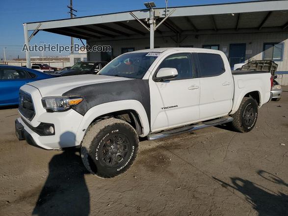 2017 Toyota Tacoma Double Cab Белый vin: 3TMCZ5AN6HM075188