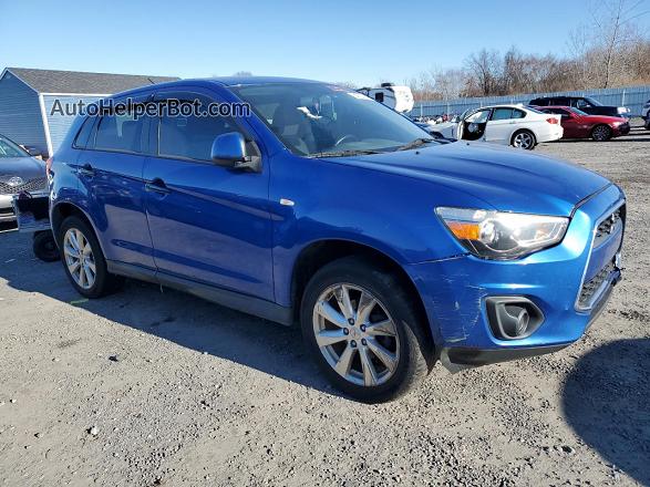 2015 Mitsubishi Outlander Sport Es Blue vin: 4A4AP3AU3FE008911