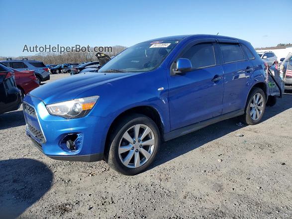 2015 Mitsubishi Outlander Sport Es Blue vin: 4A4AP3AU3FE008911