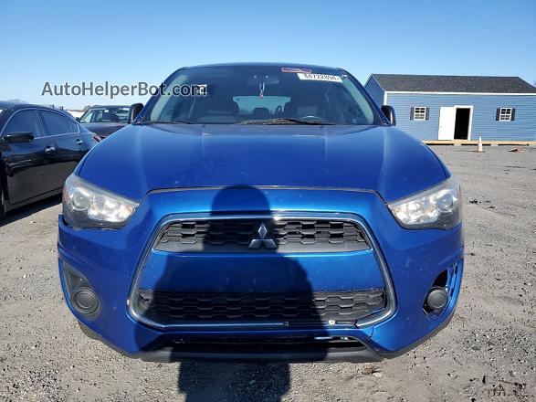 2015 Mitsubishi Outlander Sport Es Blue vin: 4A4AP3AU3FE008911