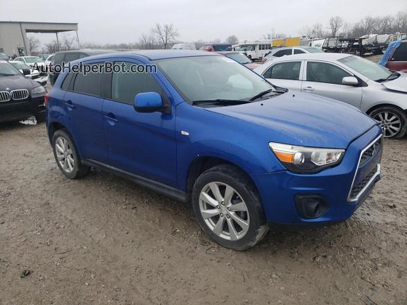 2015 Mitsubishi Outlander Sport Es Blue vin: 4A4AP3AU4FE032568