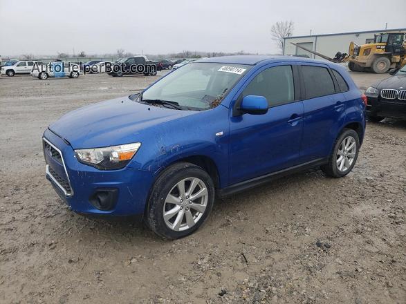 2015 Mitsubishi Outlander Sport Es Blue vin: 4A4AP3AU4FE032568