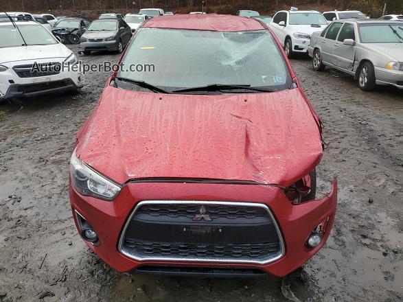 2015 Mitsubishi Outlander Sport Es Красный vin: 4A4AR3AW7FE028400