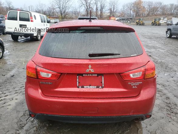 2015 Mitsubishi Outlander Sport Es Красный vin: 4A4AR3AW7FE028400