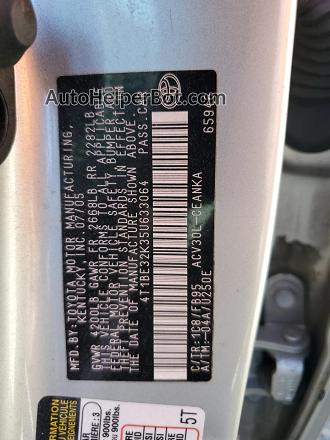 2005 Toyota Camry Le Серебряный vin: 4T1BE32K35U633064