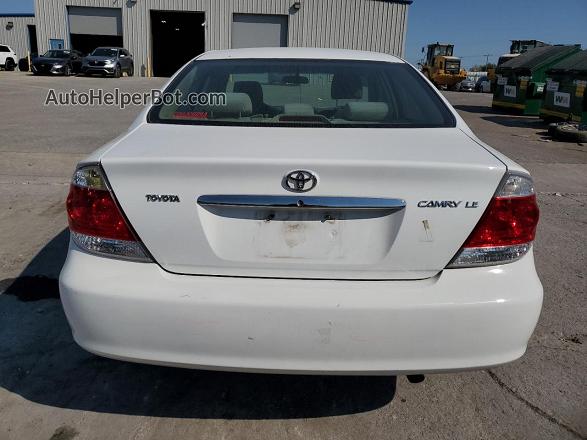 2005 Toyota Camry Le White vin: 4T1BE32KX5U409709