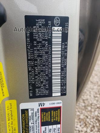 2011 Toyota Camry Base Gold vin: 4T1BF3EK3BU214541