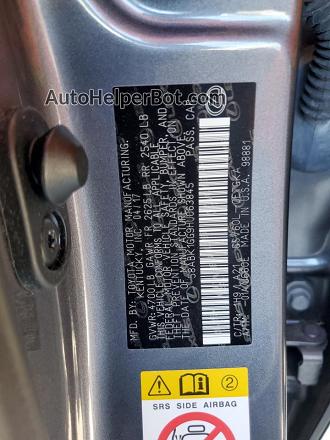2017 Lexus Es 350 Gray vin: 58ABK1GG9HU063845
