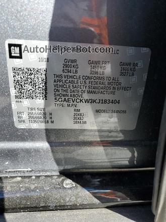 2019 Buick Enclave Avenir Gray vin: 5GAEVCKW3KJ183404