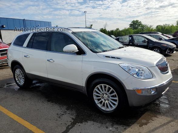2010 Buick Enclave Cx White vin: 5GALRAED6AJ198259