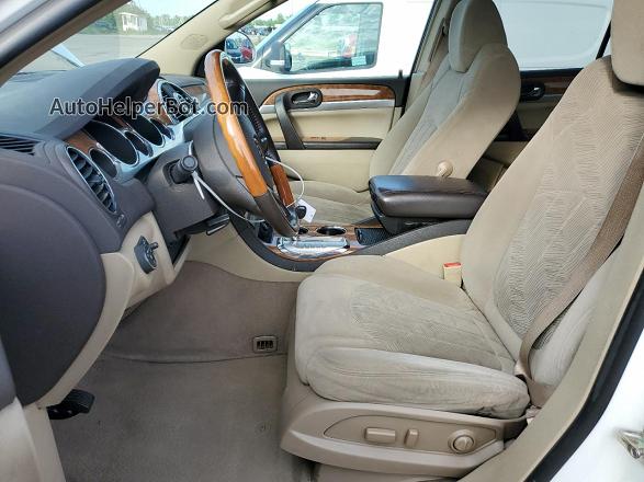2010 Buick Enclave Cx White vin: 5GALRAED6AJ198259