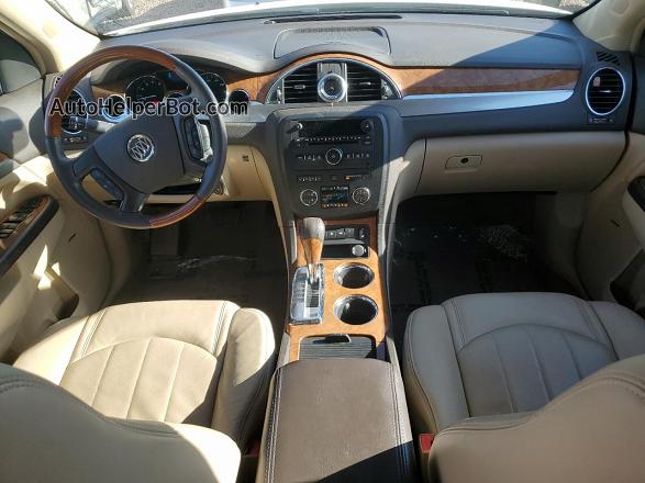 2010 Buick Enclave Cxl White vin: 5GALRBED5AJ152251