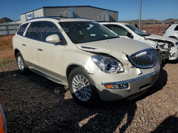 2010 Buick Enclave Cxl White vin: 5GALRBED5AJ152251