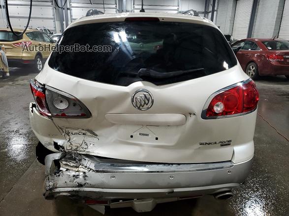 2010 Buick Enclave Cxl White vin: 5GALVCED3AJ193513