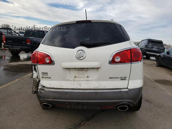 2010 Buick Enclave Cxl White vin: 5GALVCED9AJ136202