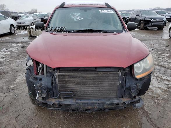2010 Hyundai Santa Fe Gls Red vin: 5NMSG3ABXAH361677