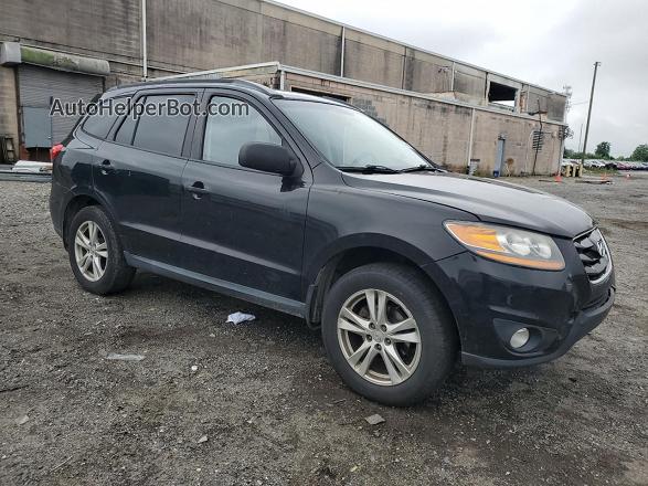 2010 Hyundai Santa Fe Se Black vin: 5NMSH4AG6AH371136