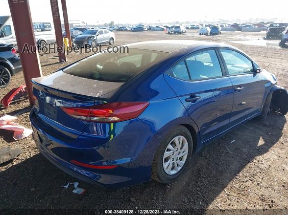2018 Hyundai Elantra Se Blue vin: 5NPD74LF0JH332075