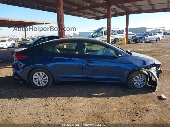 2018 Hyundai Elantra Se Blue vin: 5NPD74LF0JH332075