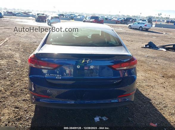 2018 Hyundai Elantra Se Blue vin: 5NPD74LF0JH332075
