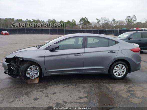 2018 Hyundai Elantra Se Gray vin: 5NPD74LF6JH366991