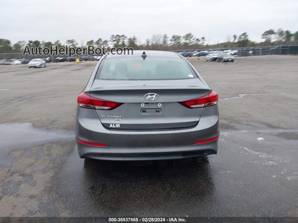 2018 Hyundai Elantra Se Gray vin: 5NPD74LF6JH366991