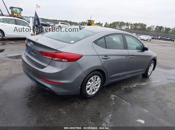 2018 Hyundai Elantra Se Gray vin: 5NPD74LF6JH366991