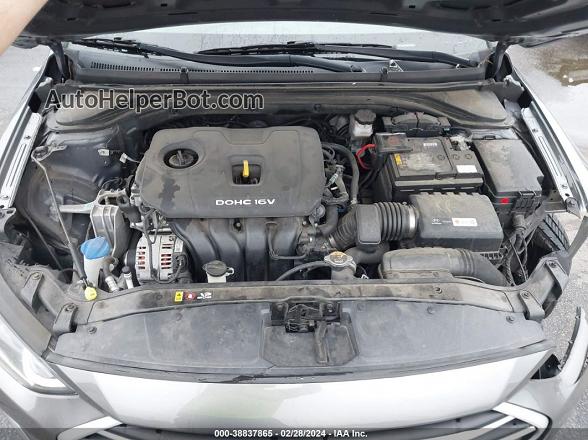 2018 Hyundai Elantra Se Gray vin: 5NPD74LF6JH366991