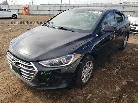 2018 Hyundai Elantra Se Black vin: 5NPD74LF7JH317802