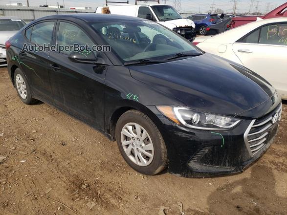 2018 Hyundai Elantra Se Black vin: 5NPD74LF7JH317802
