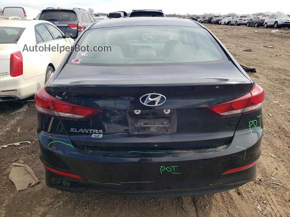 2018 Hyundai Elantra Se Black vin: 5NPD74LF7JH317802