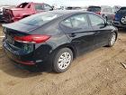 2018 Hyundai Elantra Se Black vin: 5NPD74LF7JH317802