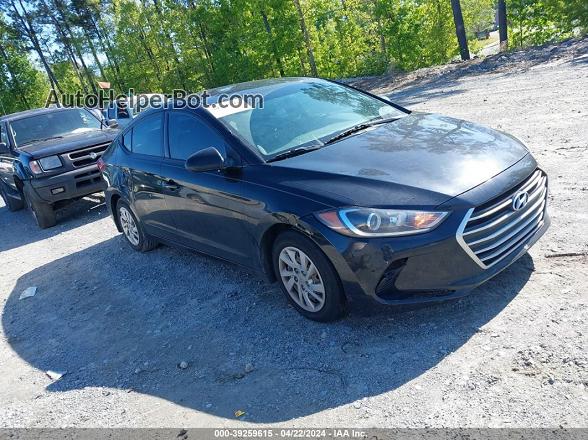 2018 Hyundai Elantra Se Black vin: 5NPD74LF9JH384367