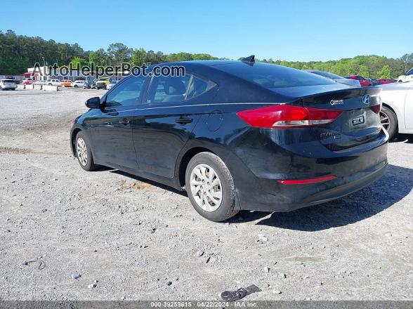 2018 Hyundai Elantra Se Black vin: 5NPD74LF9JH384367