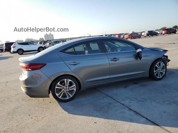 2018 Hyundai Elantra Sel Gray vin: 5NPD84LF0JH282467