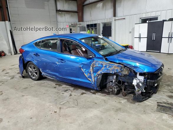 2018 Hyundai Elantra Sel Blue vin: 5NPD84LF0JH394461