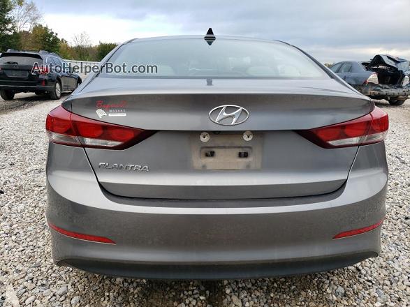 2018 Hyundai Elantra Sel Gray vin: 5NPD84LF1JH247159