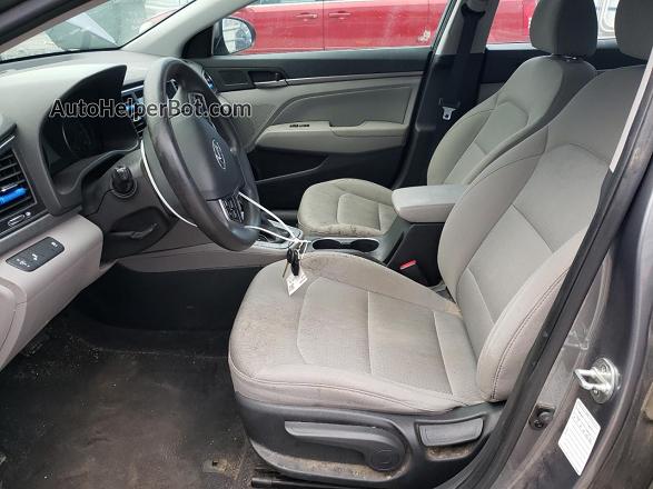 2018 Hyundai Elantra Sel Gray vin: 5NPD84LF1JH247159