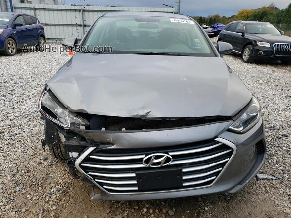 2018 Hyundai Elantra Sel Gray vin: 5NPD84LF1JH247159