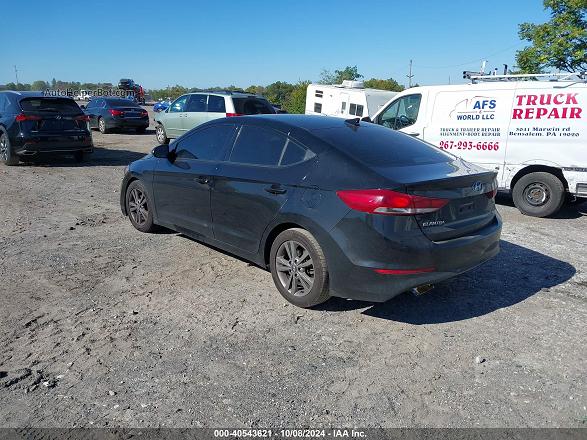 2018 Hyundai Elantra Sel Black vin: 5NPD84LF1JH402275