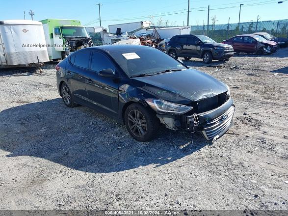 2018 Hyundai Elantra Sel Black vin: 5NPD84LF1JH402275