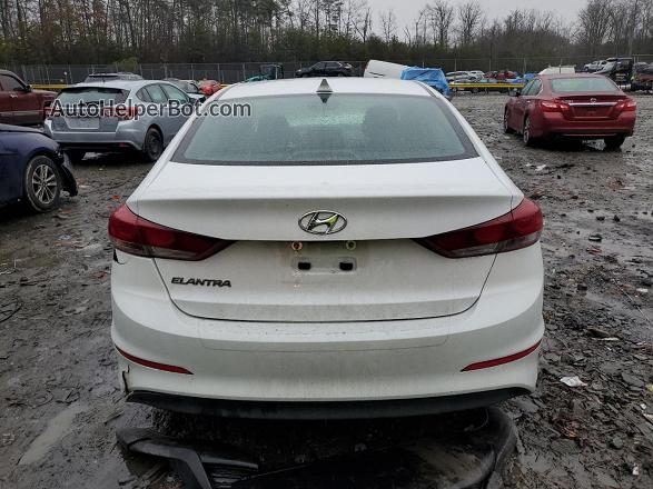 2018 Hyundai Elantra Sel White vin: 5NPD84LF2JH280140