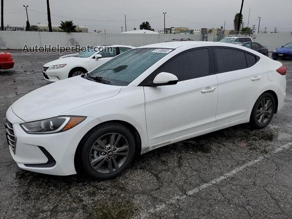 2018 Hyundai Elantra Sel White vin: 5NPD84LF2JH362367