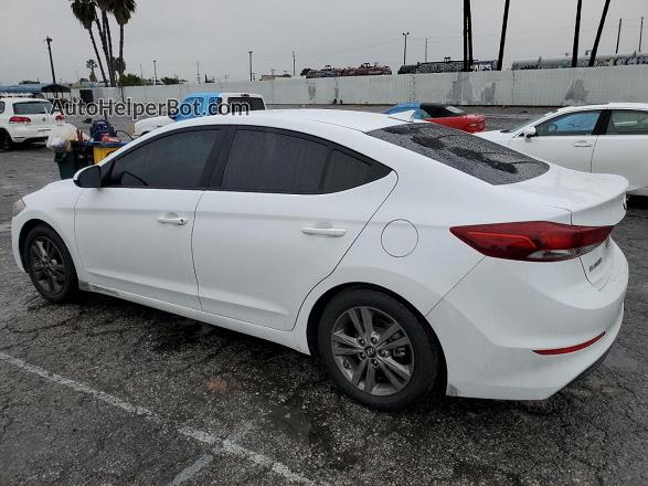 2018 Hyundai Elantra Sel White vin: 5NPD84LF2JH362367